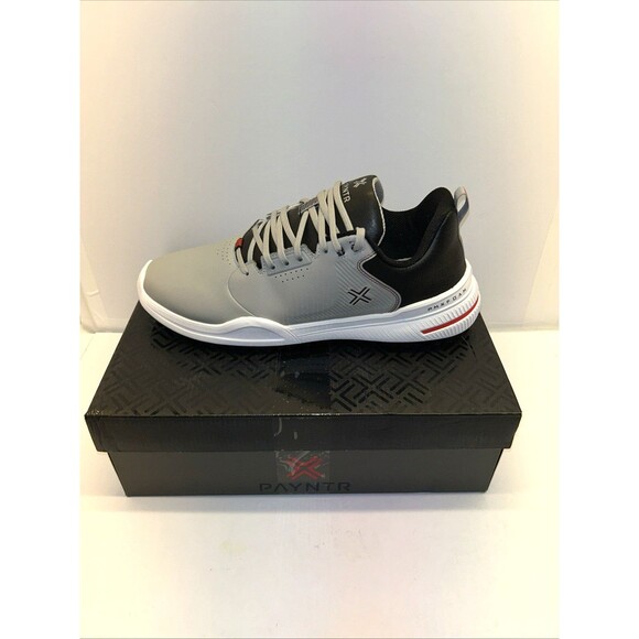 Payntr 003F Spiked Golf Shoes Grey/White Size 11.5 New in Box - Picture 1 of 9